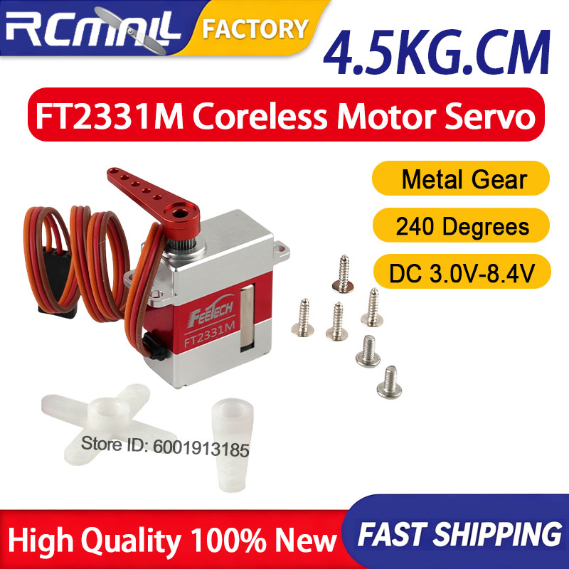 Robot Arm Metal - Microservo digital FT2331M de 4.5 kg