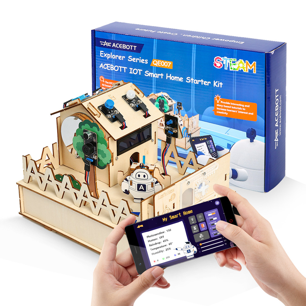 Microbit Robot - ACEBOTT-Kit de casa inteligente para Arduino,