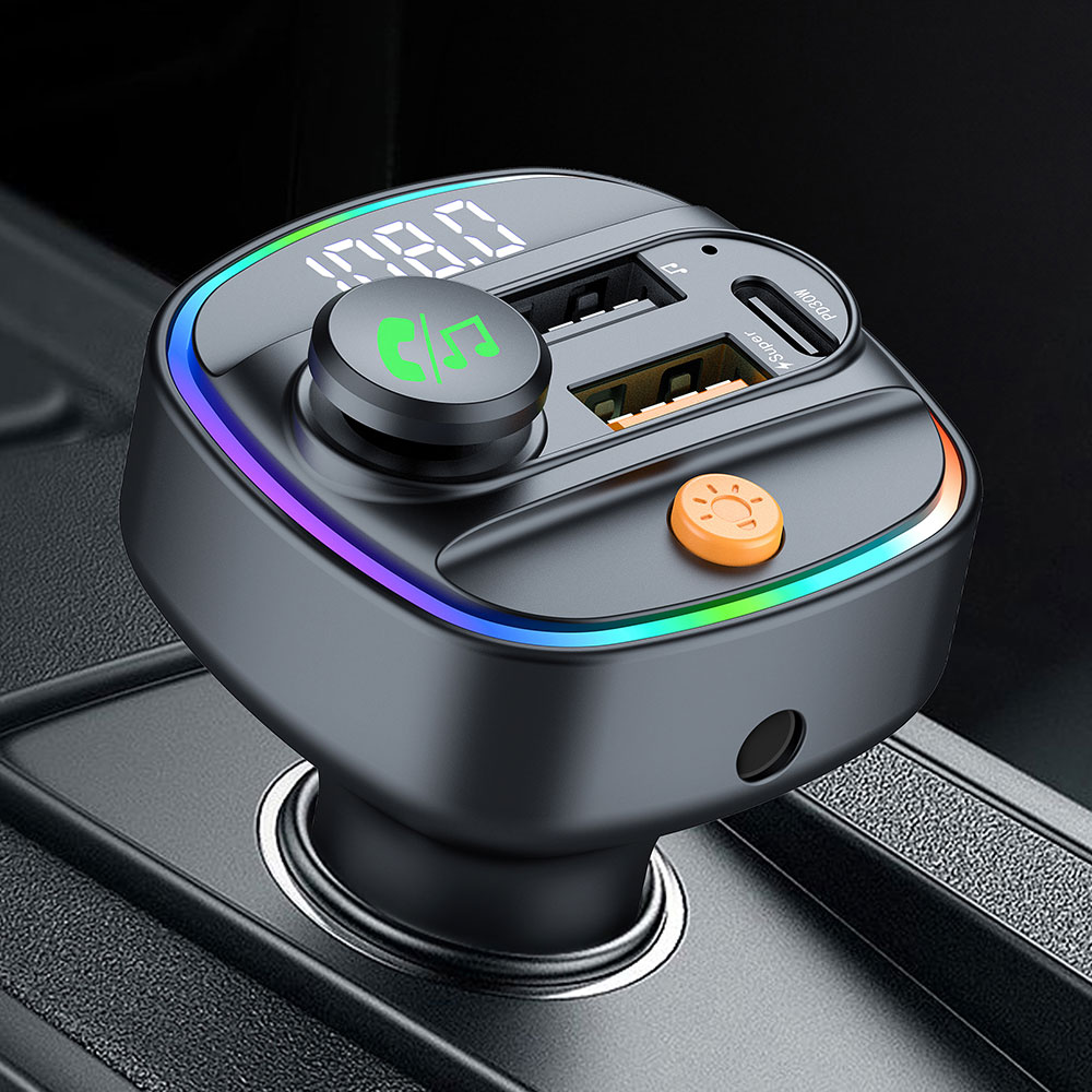 Robot Bluetooth Car - Transmisor FM Bluetooth 5,4, modulador de