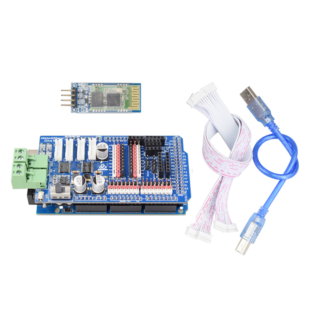 Robot Arm Kit - Arduino Mega2560 Control RC 4WD Robot