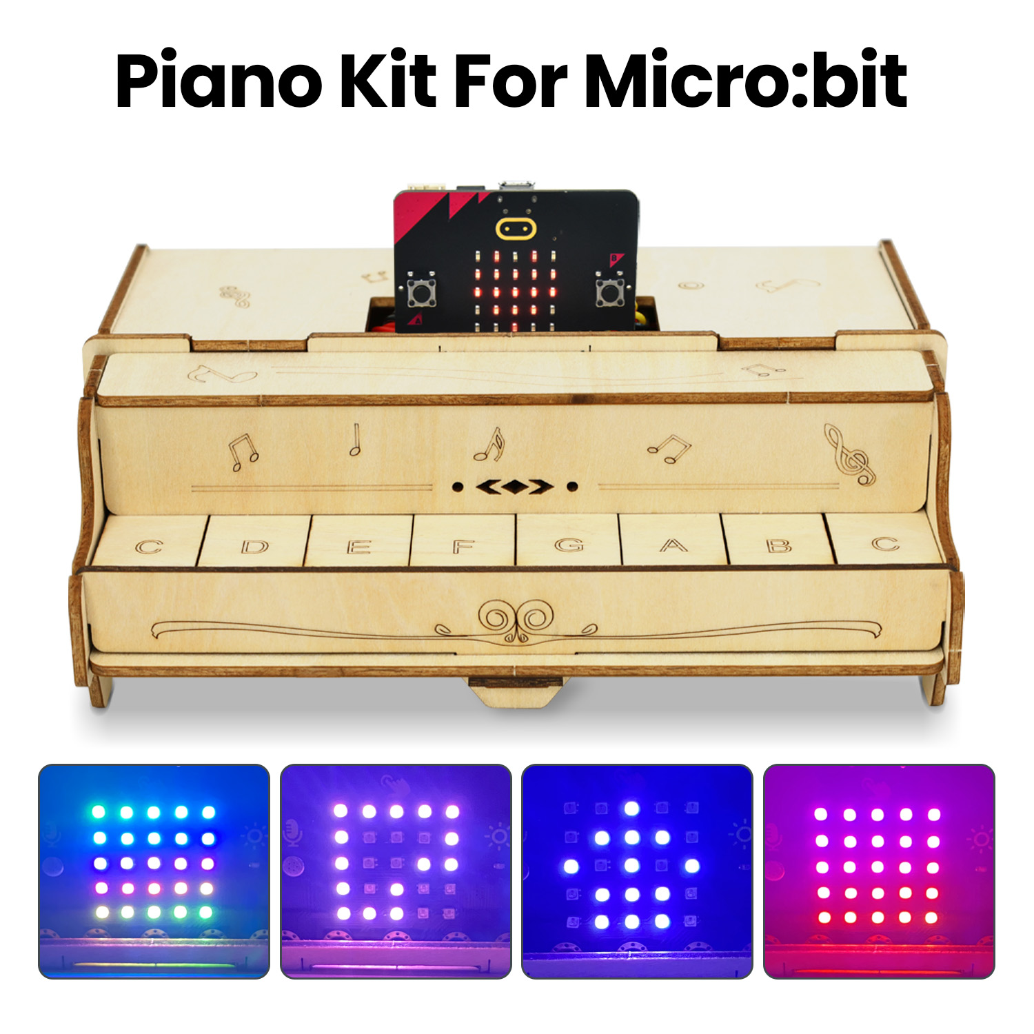 Microbit Robot - Keyestudio-Kit de aprendizaje de Piano ESP32,