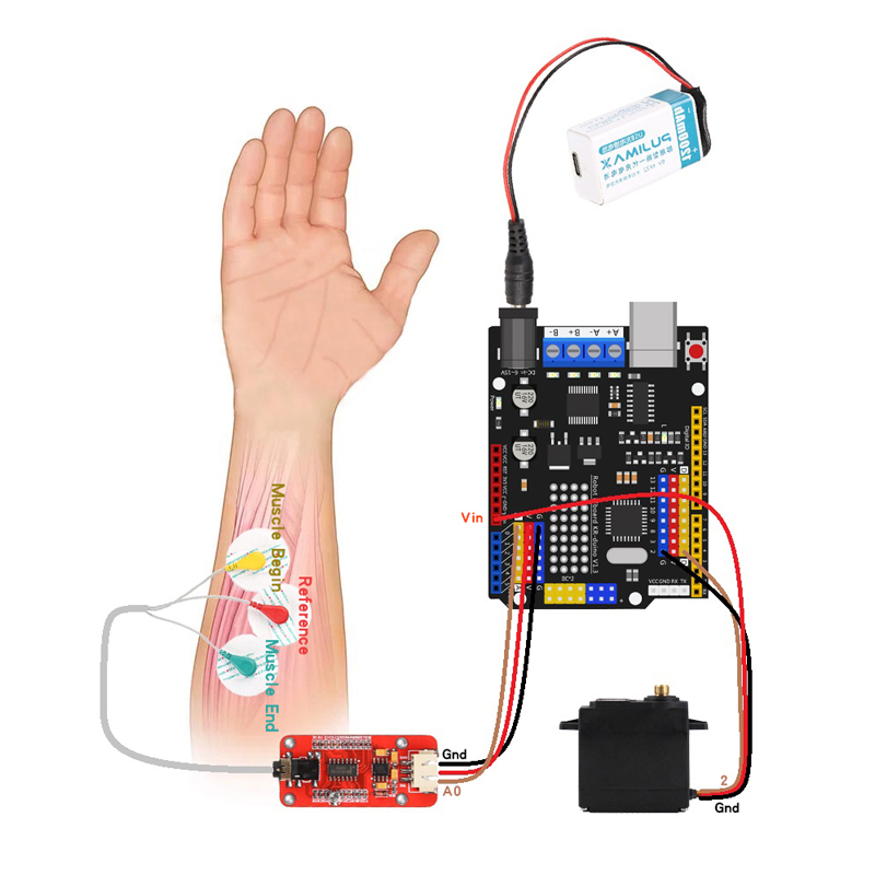 Sensor EMG Brazo robótico Sens - Robot Arm Kit reseña y precio