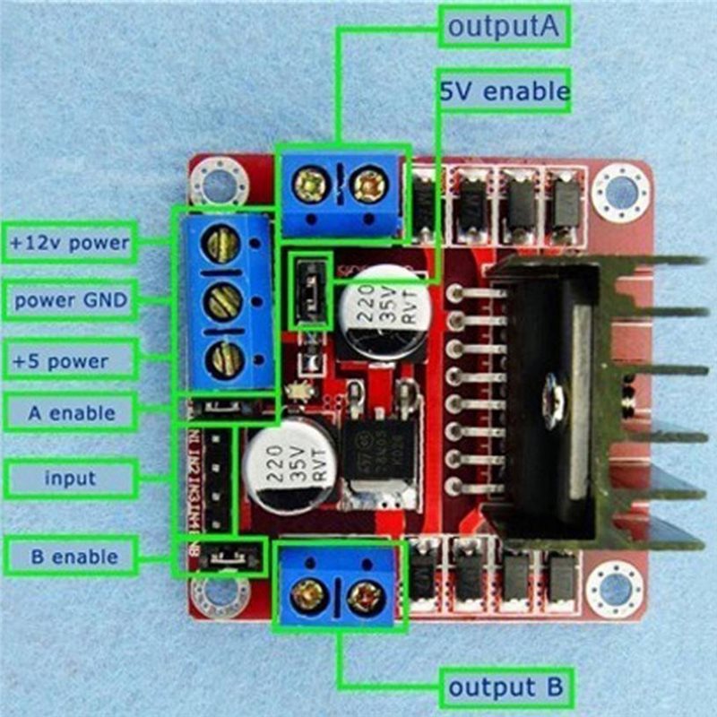 Placa controladora de motor L2 - Motor Driver L298N reseña y precio