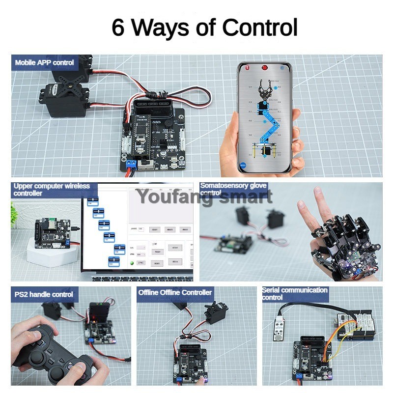 Controlador de Servomotores PW - Robot Arm Kit reseña y precio