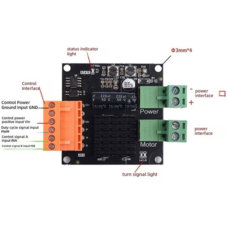 Módulo controlador de motor de - Motor Driver Module reseña y precio