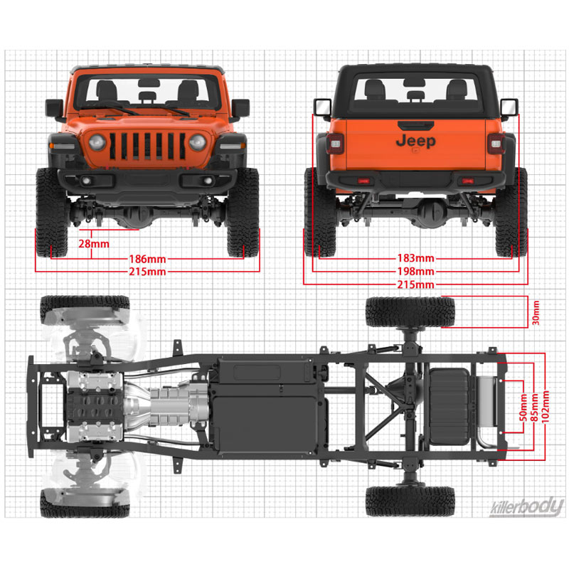 1/10 Killerbody 48765 Kit de C - Robot Car Kit reseña y precio