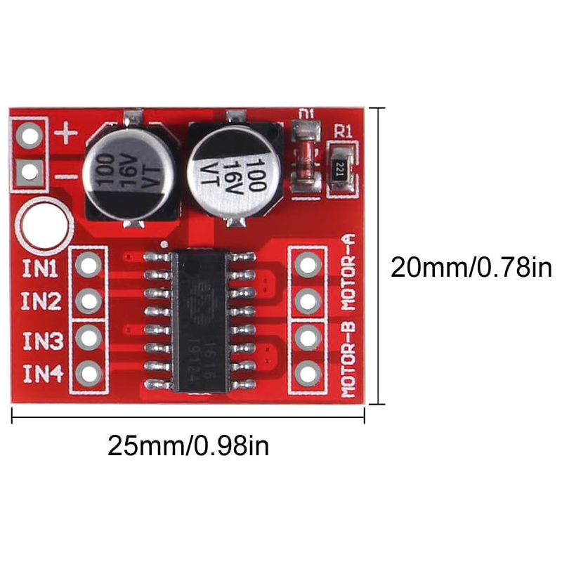 10 Uds L298N Mini módulo contr - L298N Module reseña y precio