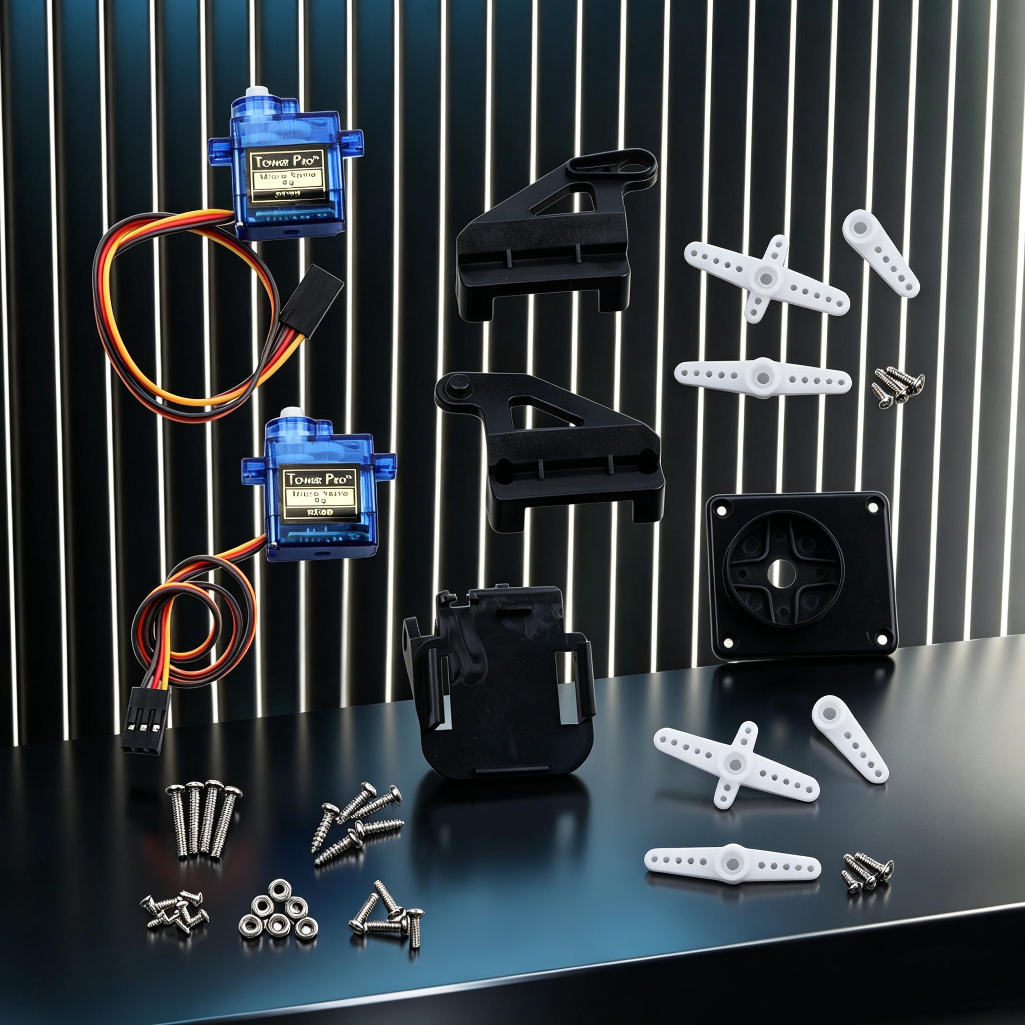 Servo soporte de cardán de 2 e - Pan Tilt Bracket reseña y precio