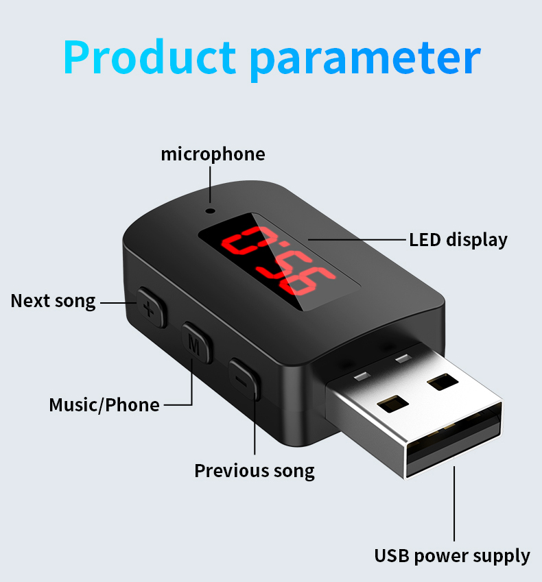 Mini receptor USB Bluetooth 5, - Robot Bluetooth Car reseña y precio