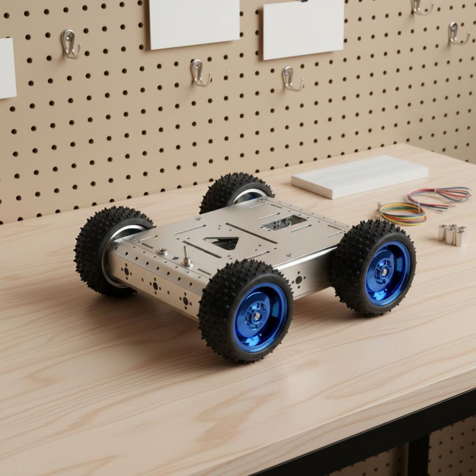 Chasis de Coche Inteligente 4W - Robot Wheel reseña y precio