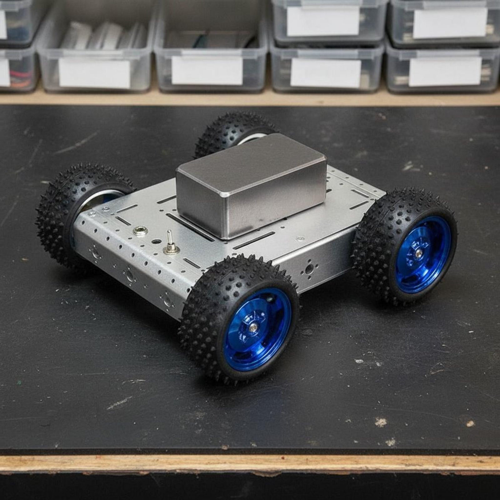 Chasis de Coche Inteligente 4W - Robot Wheel reseña y precio