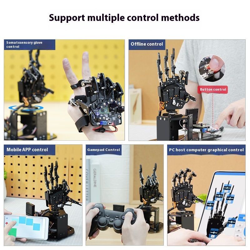 Palma de mano robótica biónica - Robot Arm Metal reseña y precio