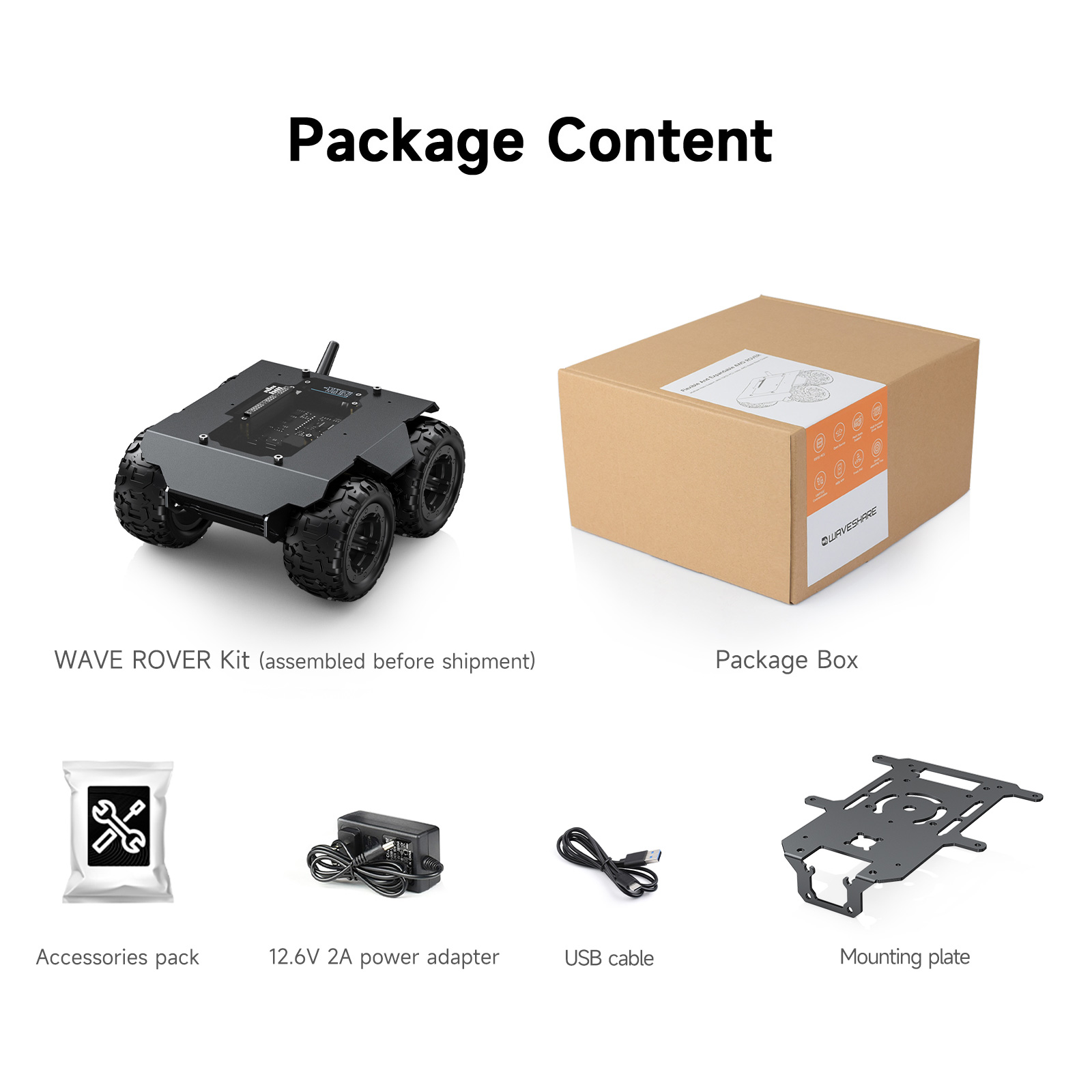 Waveshare WAVE ROVER Chasis de - Robot Chassis reseña y precio