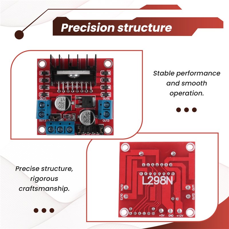 Módulo AED7-L298N, módulo de p - L298N Module reseña y precio